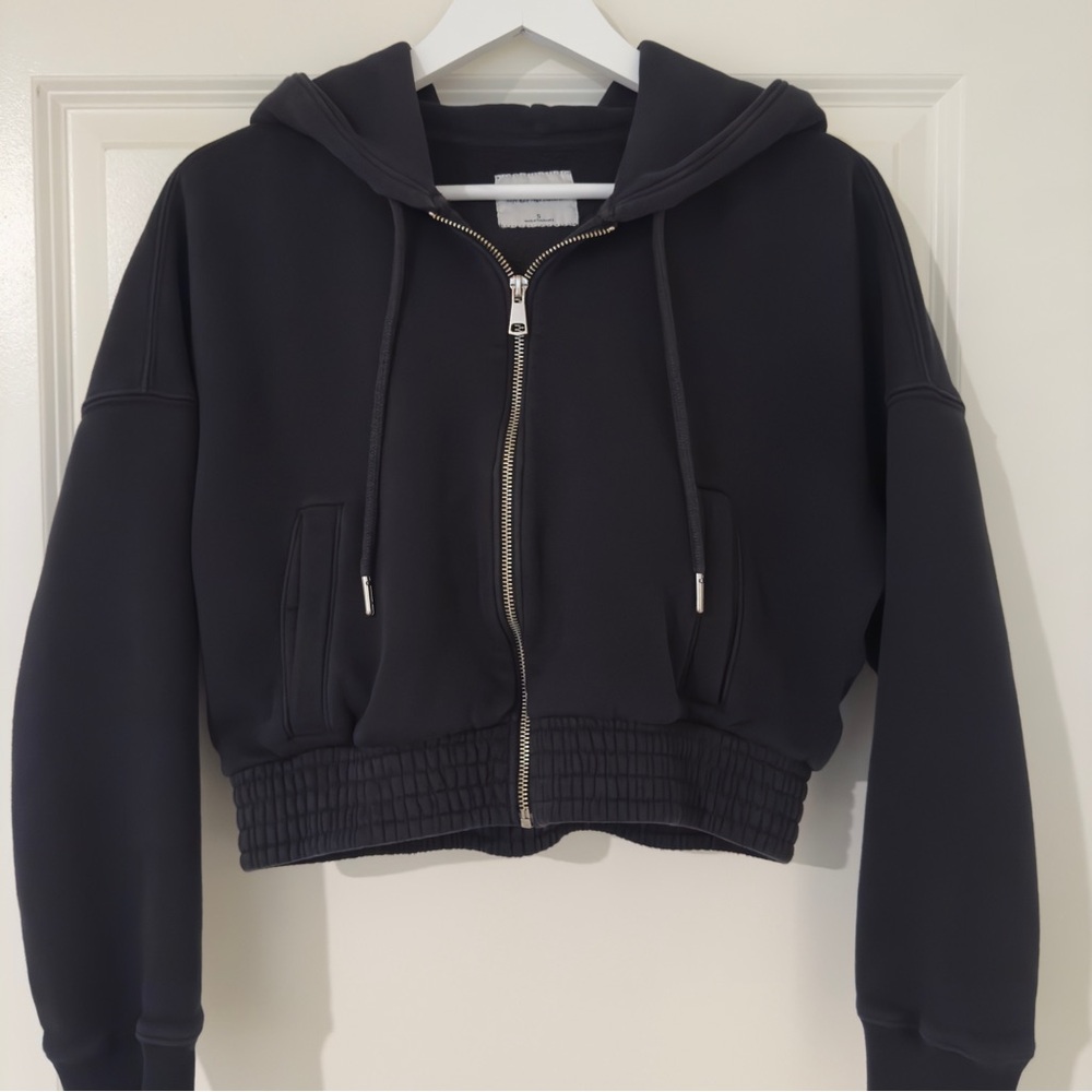 Abercrombie Black Zip Hoodie 🖤 S